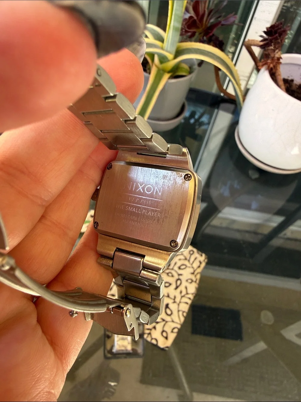 NOKIN Stainless Steel Square Face Watch